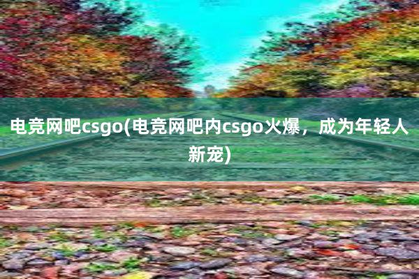 电竞网吧csgo(电竞网吧内csgo火爆，成为年轻人新宠)