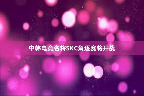 中韩电竞名将SKC角逐赛将开战