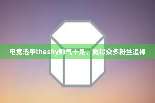 电竞选手theshy帅气十足，赢得众多粉丝追捧